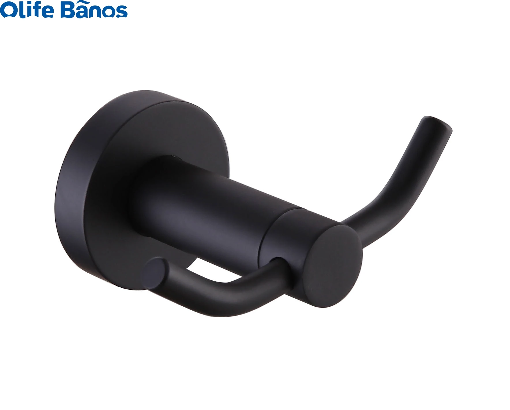 Olife banos modern black gold gun grey copper base washroom  shelf bathroom accessories towel rack for  hotel