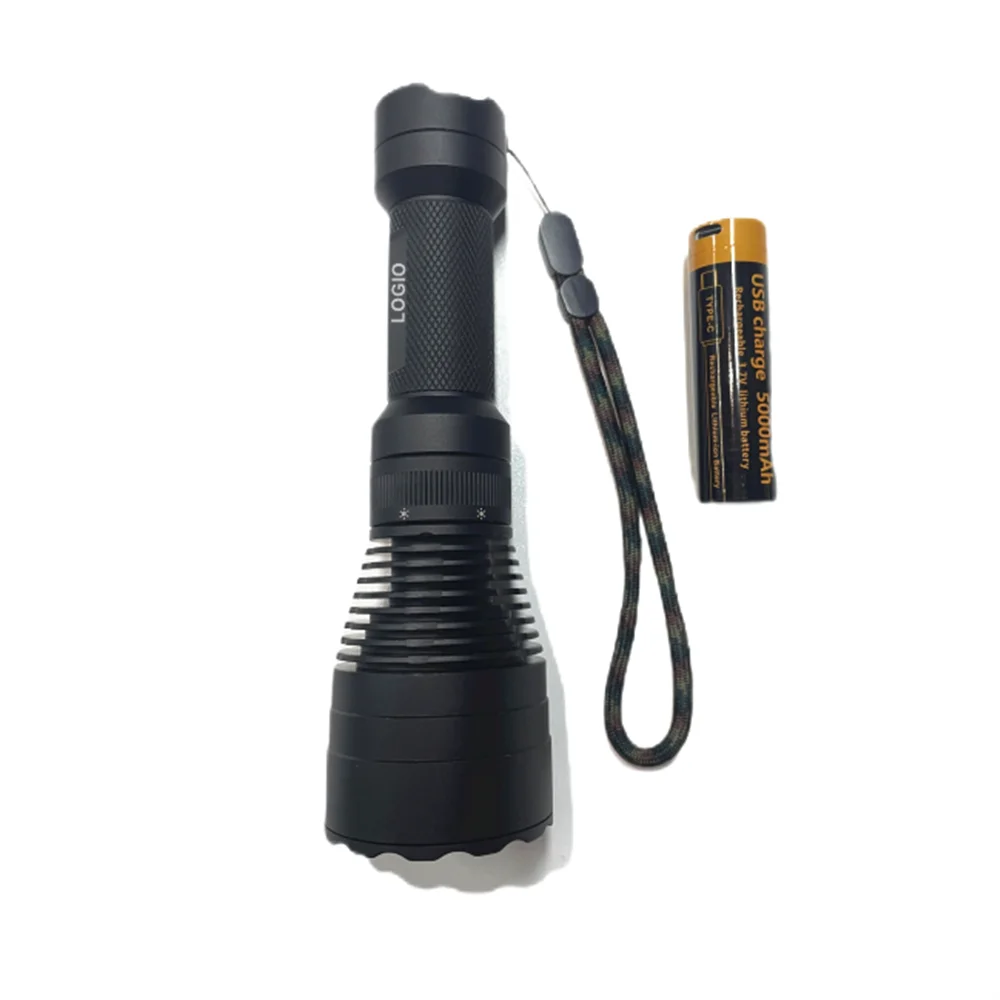 high power rechargeable torches waterproof magnetic switch scuba diving flashlight with laser sight 2000m beam