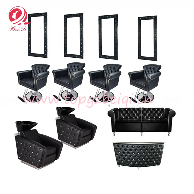 Cheap spa salon furniture brown adjustable chaise de coiffure antique barber chair salon for promotion