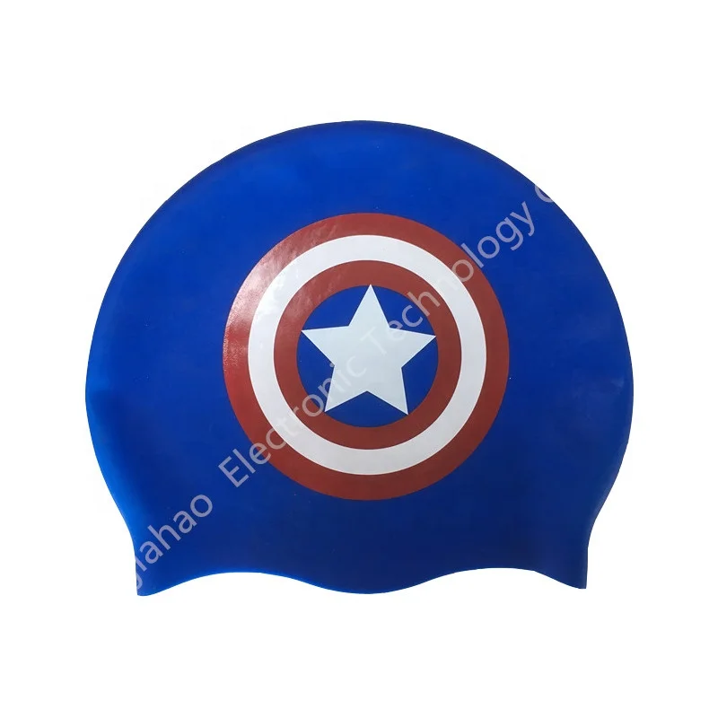 Small MOQ Personalized Custom Logo printing High Quality Waterproof Swim Hat Caps Silicone Swimming Cap