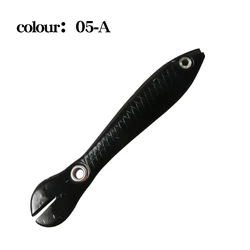 Hot Sell 10cm 6g TPR Lure Simulation Loach Lure Eyelet Hole At Tail Vivid Bionic Worm Fishing Plastic Soft Bait