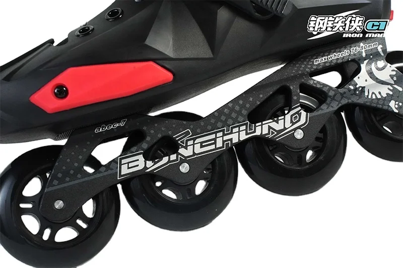 Rollermaster adult 3 big 110mm wheels urban  inline skates shoes