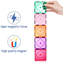 42Pcs Magnetic Building Blocks for kids Strong Magnet Montessori Toy kids learning toy gifts Promote Creativity for Boys Girls