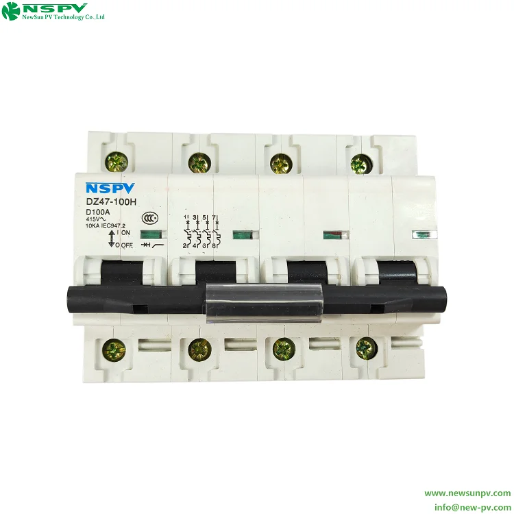 High Standard Safety Overload Protection MCB Short Circuit Protection 4P Miniature Circuit Breaker