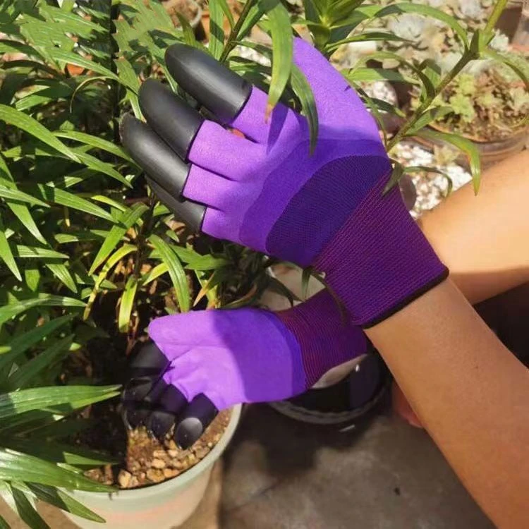 Digging Breathable Waterproof Digging Planting Garden Gloves With Single Double Fingertips Claws