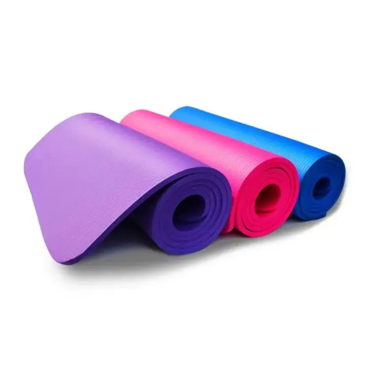 Sansd High Density Textured Non Slip Double Layer Eco-friendly 4/6/8/10mm Custom Tpe Yoga Mat For Exercise With Logo
