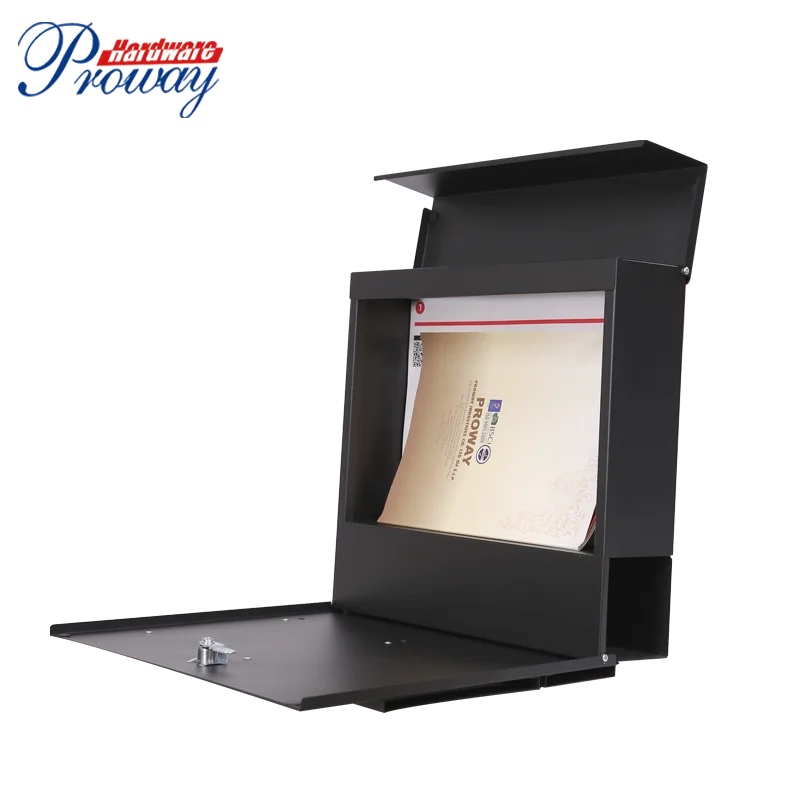 High Quality Key Locking Mailbox Post Box Residential Wall Mounted Galvanized House Mounted Letter Box/