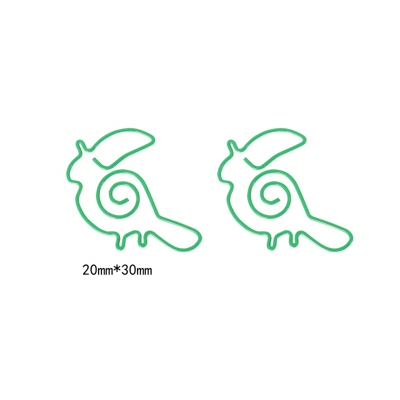 ShenZhen factory custom best price Animal shaped bird Plover paper clips