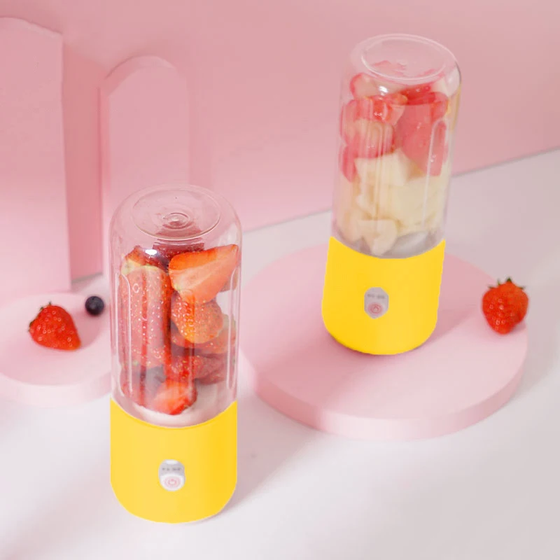 Wholesale 500ML Electric Juicer Smoothie Blender Cup Mini Portable USB Blenders Wireless Press Juicers Charging Hand held Juicer