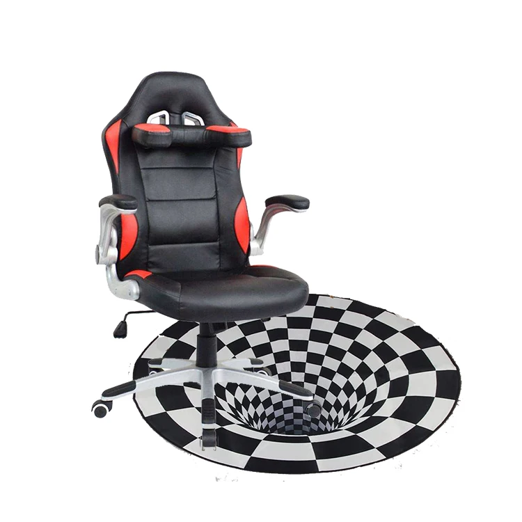 Cheap Racing Chair Black Red Leather Chair Height Adjustable U Pillow Best Office Gaming Chair for Kids Teens Adults Girls Boys