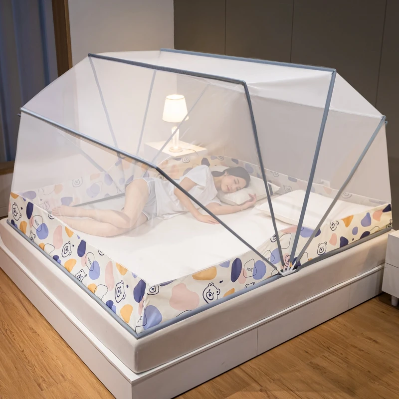 Upgrade 6 shares No installation required Folding Mosquito Net