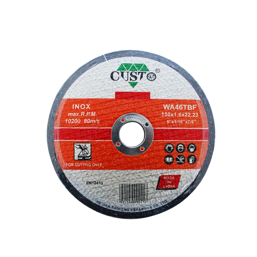 High Quality Free Sample Inox Metal 5inch Cutting Grinding Disc Resin Bond Grinding Disc