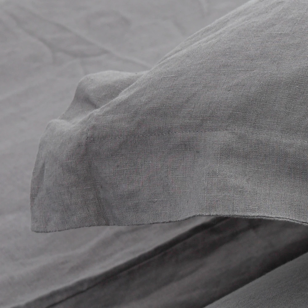 100% linen pillow case plain dyed envelope rectangle shape linen fabric woven home hotel decorative pillow cover custom design