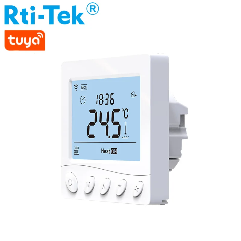3A Programmable Smart WiFi Boiler Thermostat Large LCD Wi-Fi Smart Thermostat for Home Apartment Room Control Made PC Material