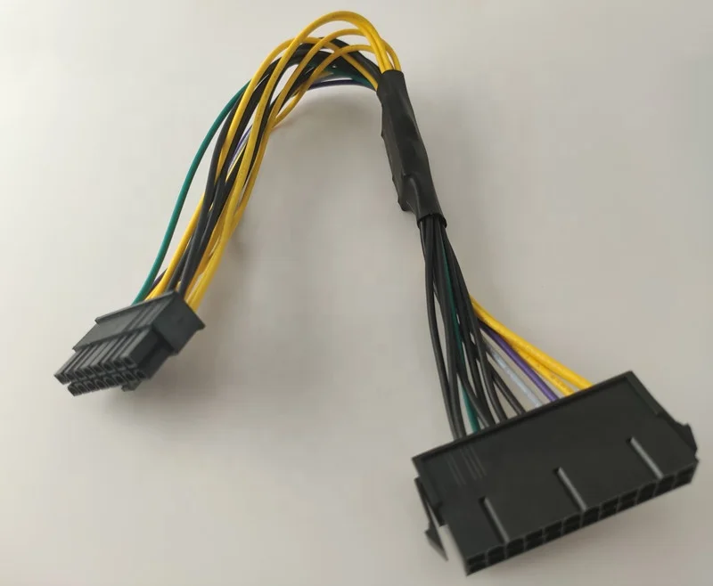  Новинка 2021 блок питания ATX с 24 Pin на 16 адаптер для материнской платы кабель 18AWG 30 см источника