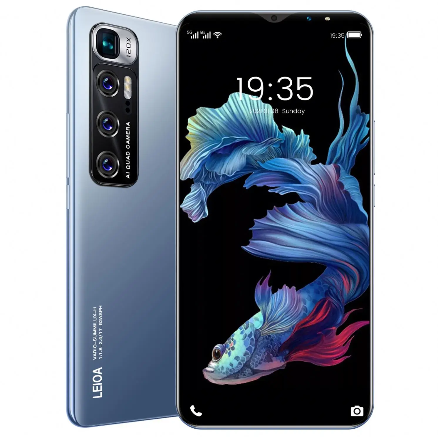 New Product 6.1Inch M10 Plus Smart Phone 12Gb + 512Gb Full Screen Mobile Finger/Face Unlock Android