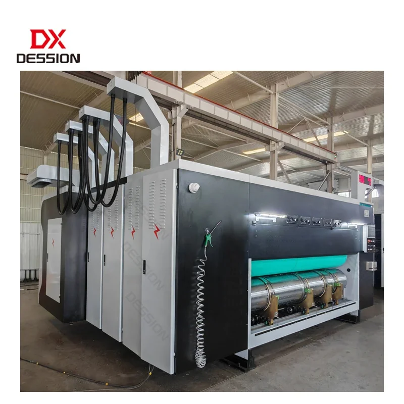 Automatic Corrugated Cardboard Carton Packaging Machine 2345 Color Printing Slotting Die cutting Machine For Carton Box Making