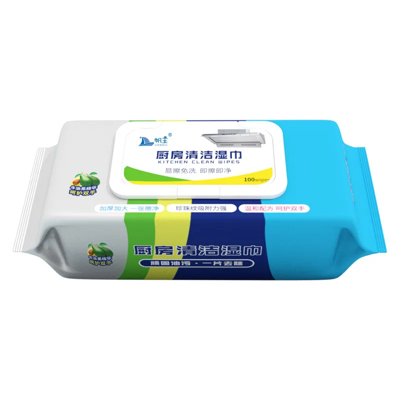 Household Powerful Cleaning Artifact Kitchen Wipes Strong Oil Removal Kitchen Wet Wipes