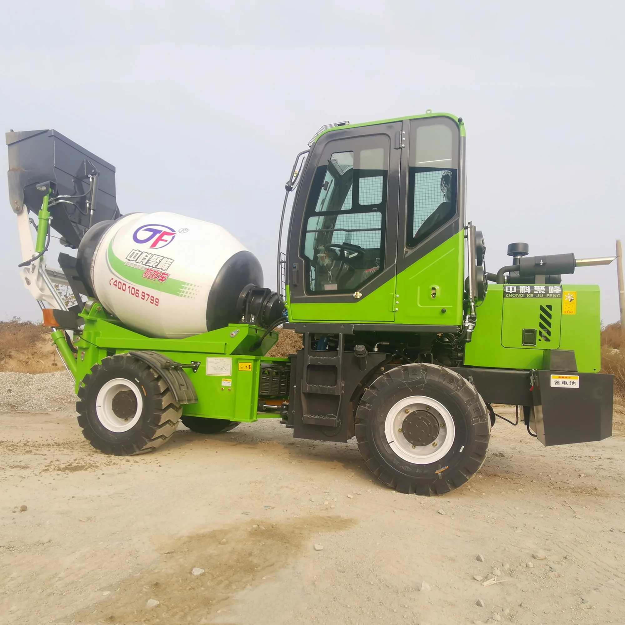 Zhongke Jufeng (Shanqi Group) 3.5 cubic meters A self-feeding mixer truck discharge faster without residue