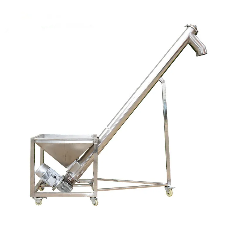 Наклонный порошковый винтовой конвейер