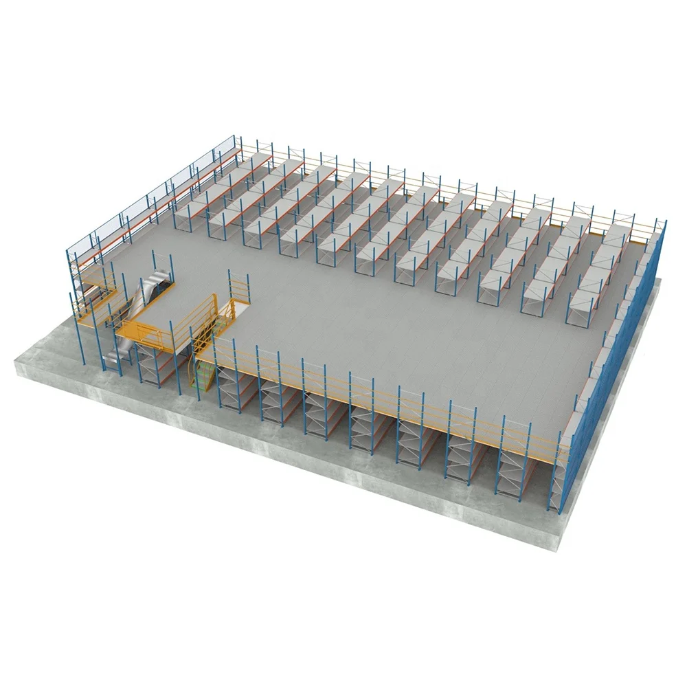 Industrial multi level q235 steel grading mezzanine floor platform