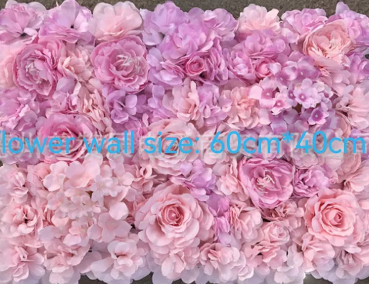 Wedding Decorative Backdrop Panels Artificial peony flower wall gradient ramp flower wall for home wedding shopwindow decoration