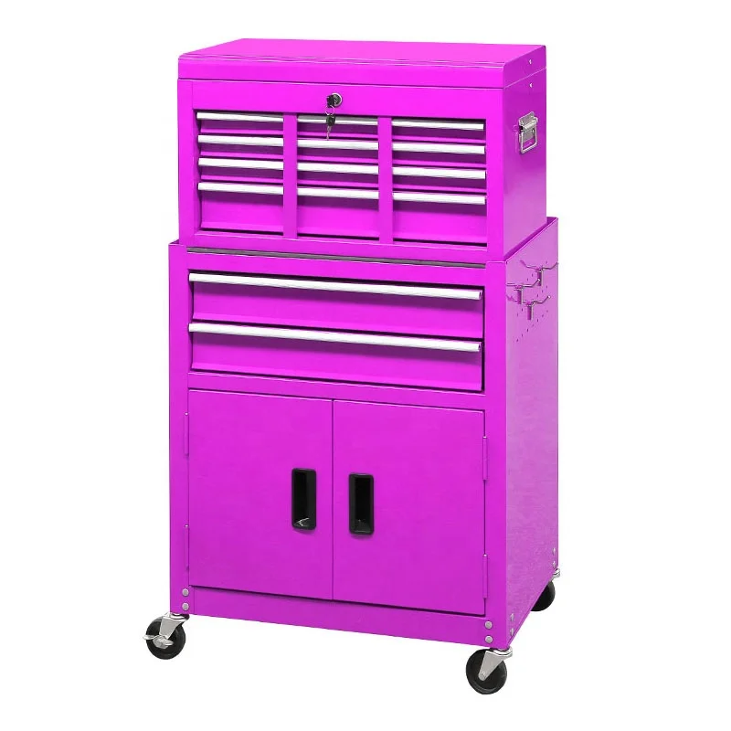 24 tool chest series 6 drawers tool cart on wheels with door cost-effective
