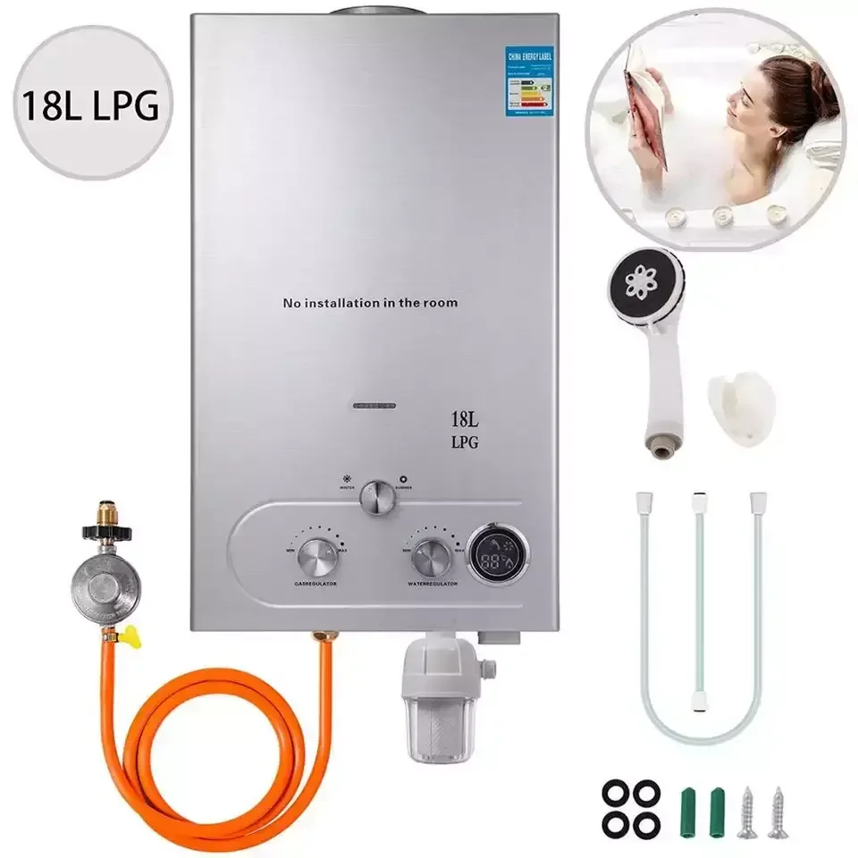 Special Offer 18L LPG/LNG instant shower water heater water heater induction New goods online discounts continue