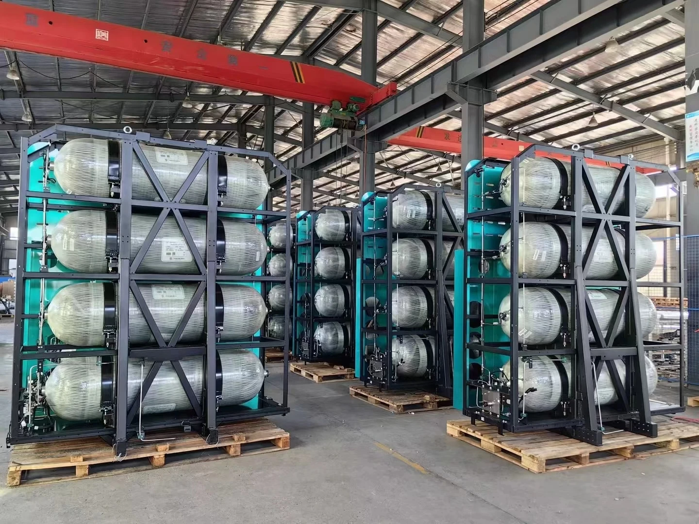 140L Hydrogen Storage Tank certified for EC79 350bar Hydrogen Gas Cylinder for Fuel Cell Vehicles