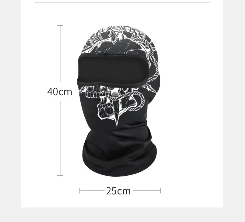 Summer sunscreen riding mask motorcycle hood hat outdoor breathable printed facemask