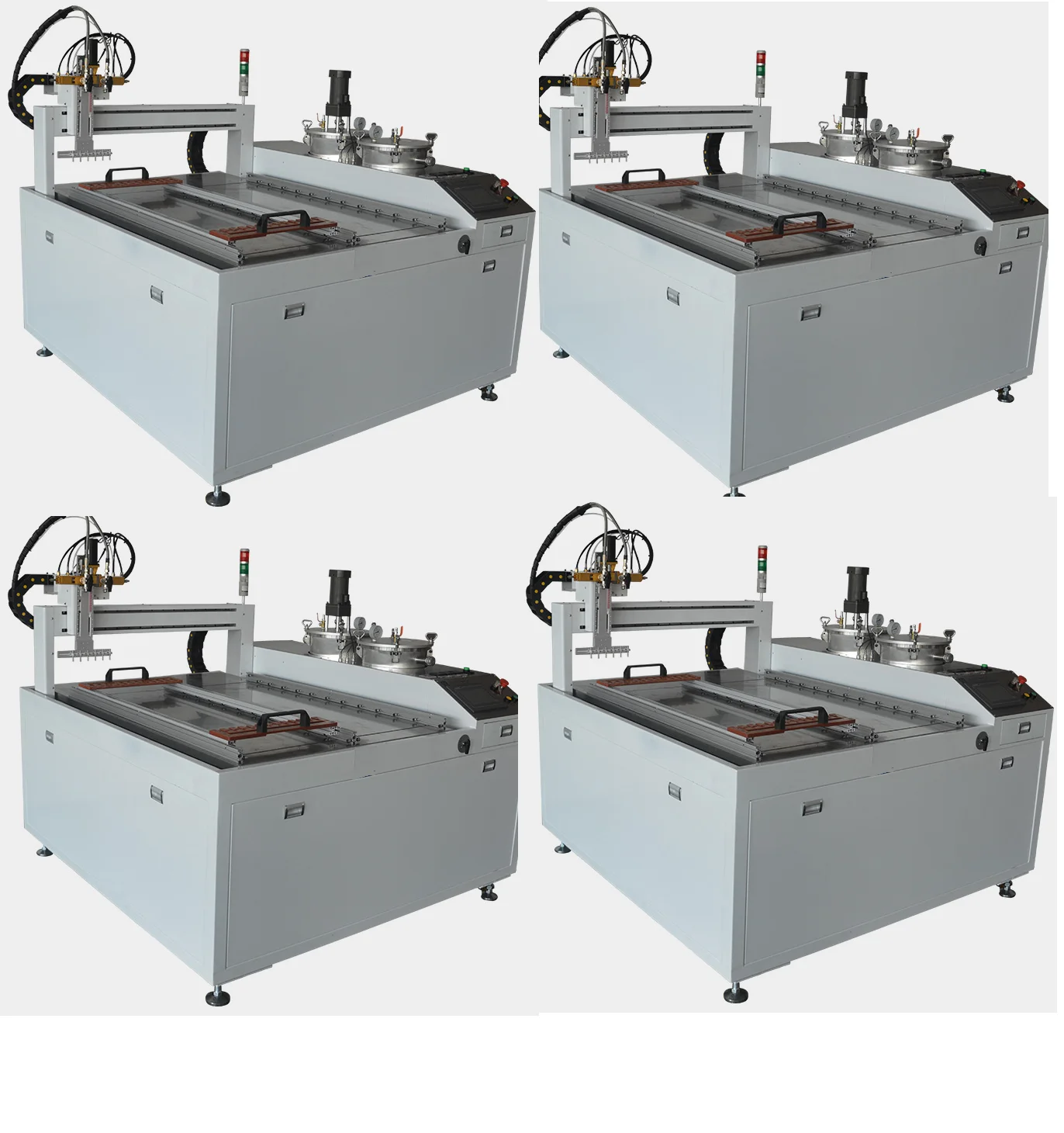 Epoxy Resin drop machine applying clear resin to fridge magnets machine transparent resin for 2 compounds adhesive materials