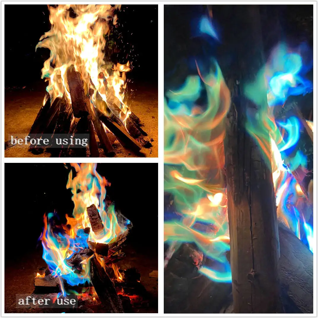 Change Color Flame fire Wholesale Professional Mystical Flames Fire Magic Powder color flame fire Factory