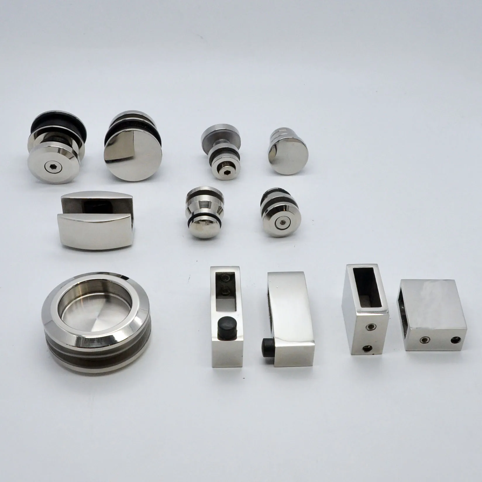 stainless steel 304 frameless glass sliding door hardware