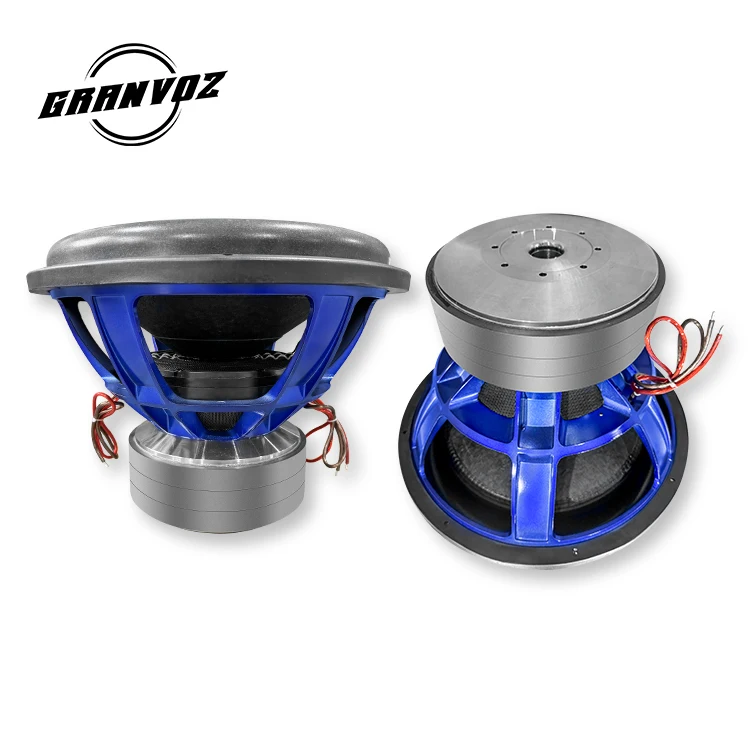 Professional Aluminium Basket Speaker 4 inch Voice Coil  18 inch RMS 4000W Dual 2 Ohms Car Subwoofer Speaker