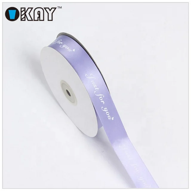 Factory custom cheap self adhesive polyester printed satin ribbon