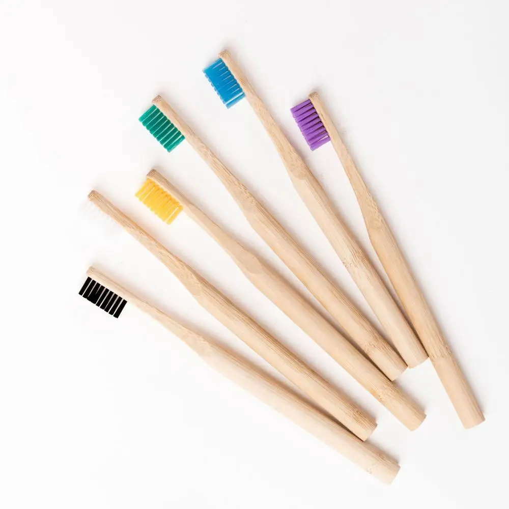 Wholesale biodegrad colored eco natural organic bamboo toothbrush