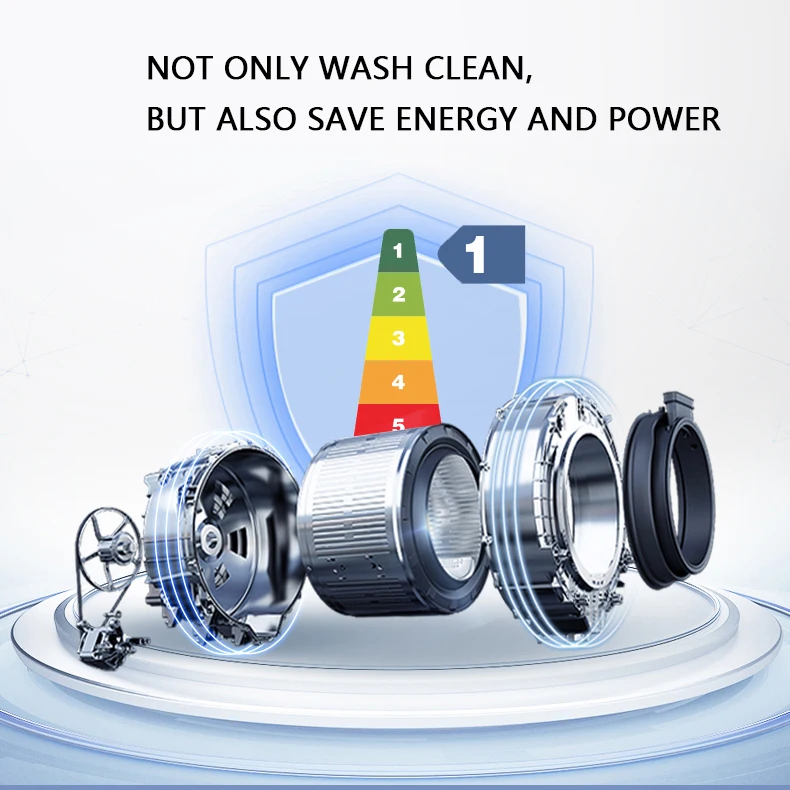 Drum washer dryer all-in-one automatic 10kg variable frequency drum large capacity home washing machine