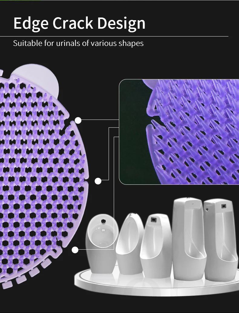 Urinal Screen Deodorizer Urinal Cake Anti-Splash Odor Neutralizer Long-lasting Fragrance for Bathrooms manufacture logo