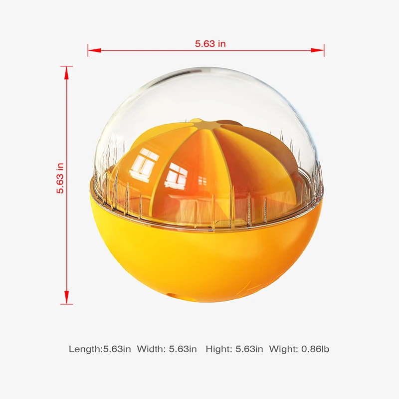 Amazon Hot Sell Treat Ball Dog Toy For Pet Increases Iq Interactive Food Dispensing Ball