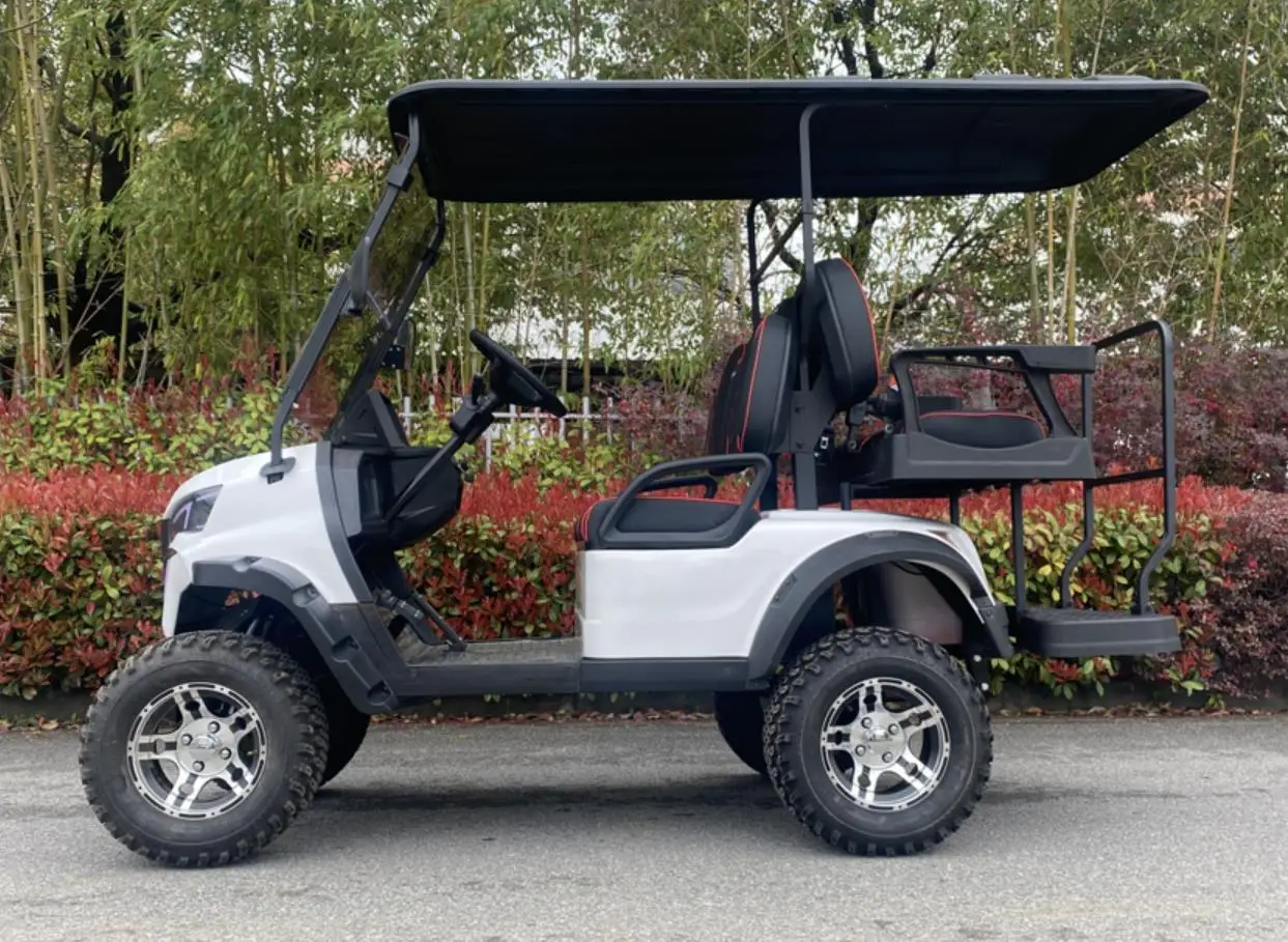 4 seater street-legal off-road golf buggy electric golf car for sale 10' display lifepo4 battery