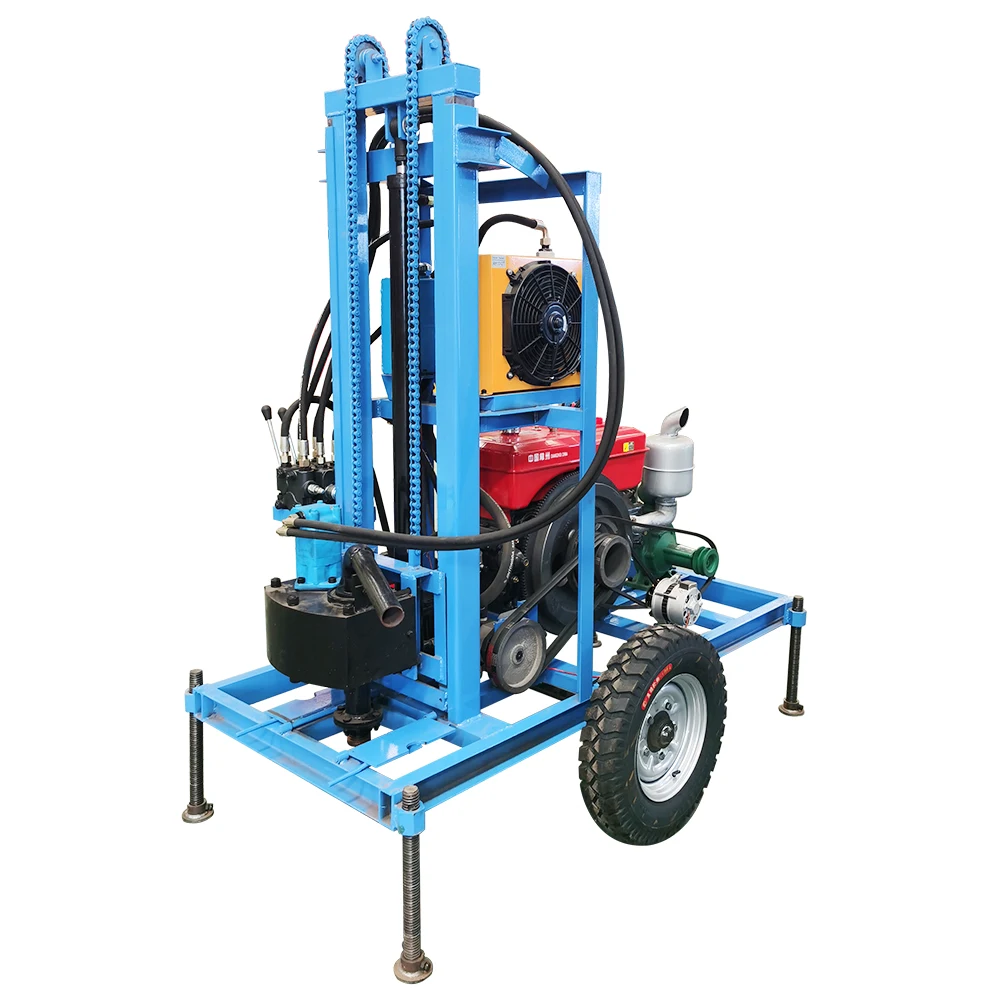 200 meter mini water well drilling rig shandong trade small well drilling machine