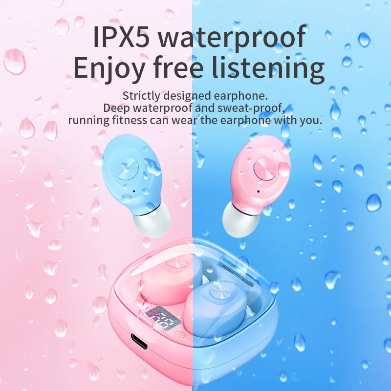 Hand free наушники чехол earpod TWS Беспроводные с ЖК-дисплеем