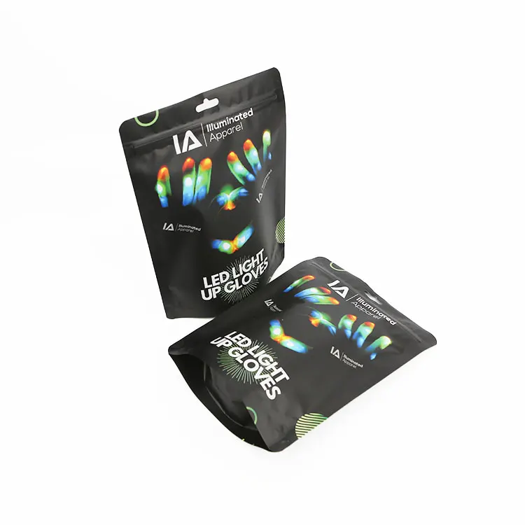 Custom printed ziplock clothing clothes packaging transparent t shirt swimwear underwear frosted plastic bag with zipper