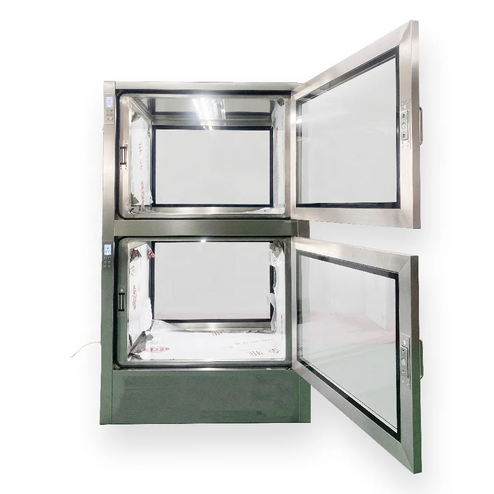 Stainless Steel Static Pass Box Electrical Interlock and Mechanical Interlock Clean Room Pass Through Box