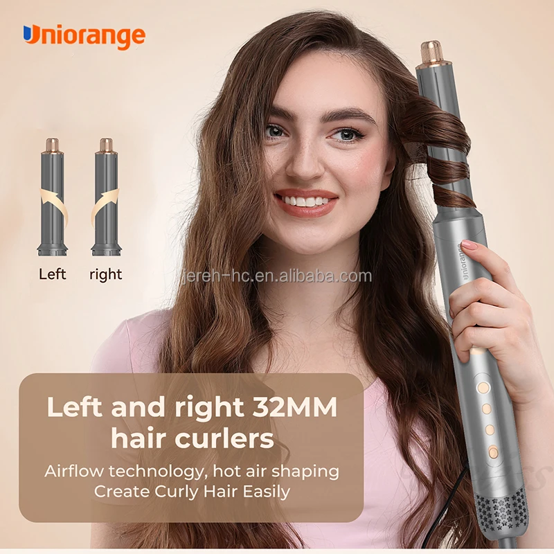 8 in 1 BLDC BRUSHLESS HIGH SPEED MULTI STYLER 1400W CURLER STRAIGHTENER COMB CRYSTAL HOT COLD AIR BRUSH HAIR DRYER SET