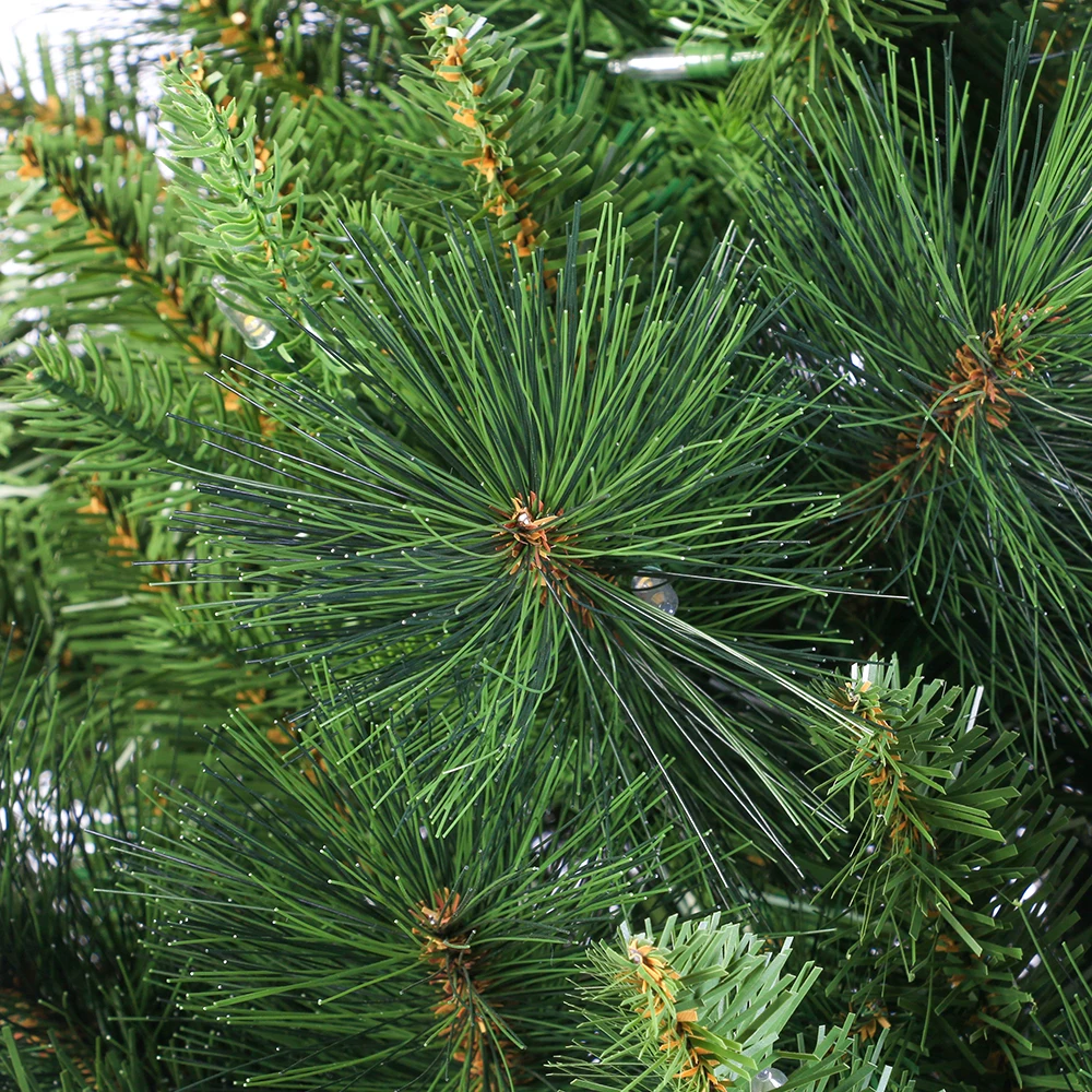 6ft Pre-Lit Artificial Holiday Christmas Tree with Warm White Lights Premium Hinged Spruce Xmas Tree with 800 Branch Tips