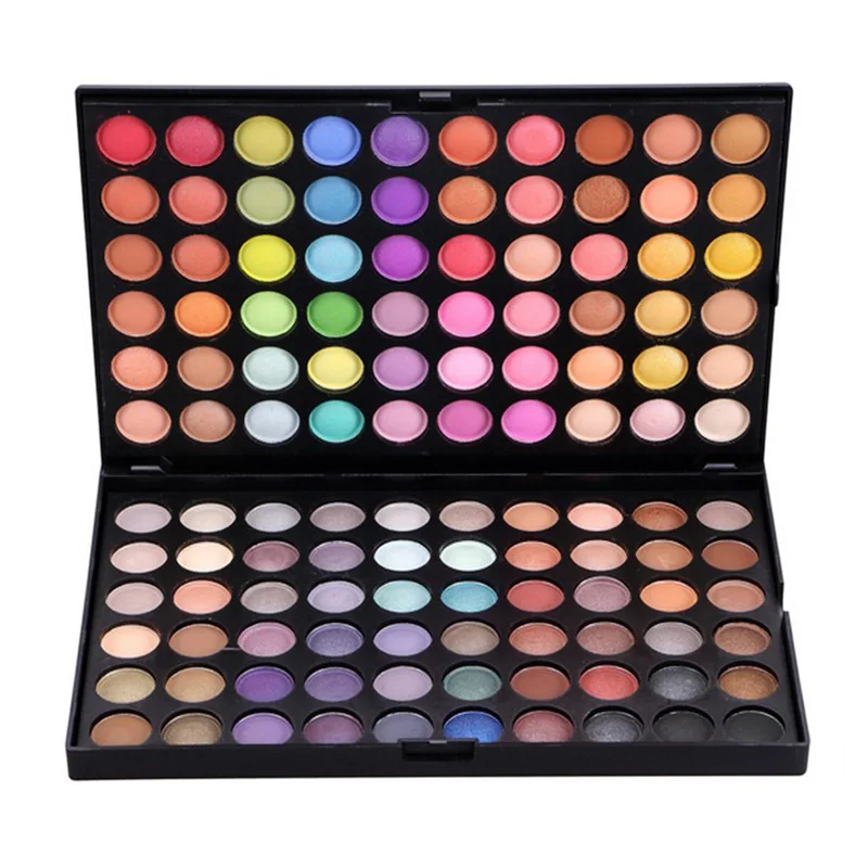 Private label vegan organic eyeshadow palette 120 colour makeup metallic shimmer glitter eyeshadow palette