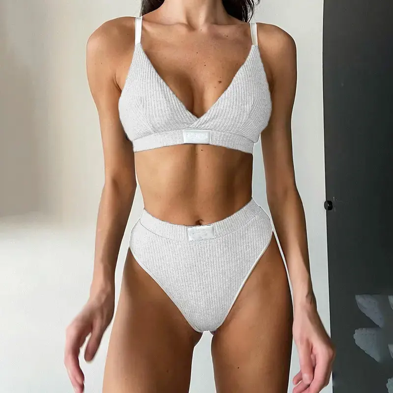 Custom Wholesale Sports Underwear for Women Bra Brief Sets Lingerie