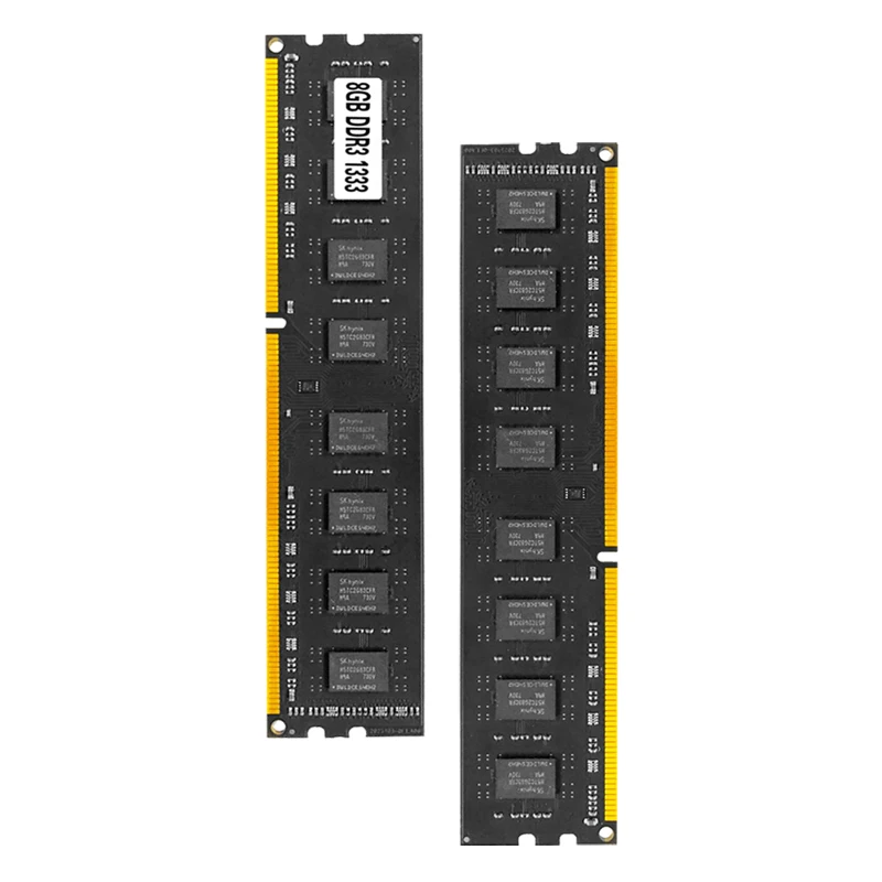 Черная широкая плата настольная память DDR3 1600 мГц 2400 8 ГБ 16 оперативная