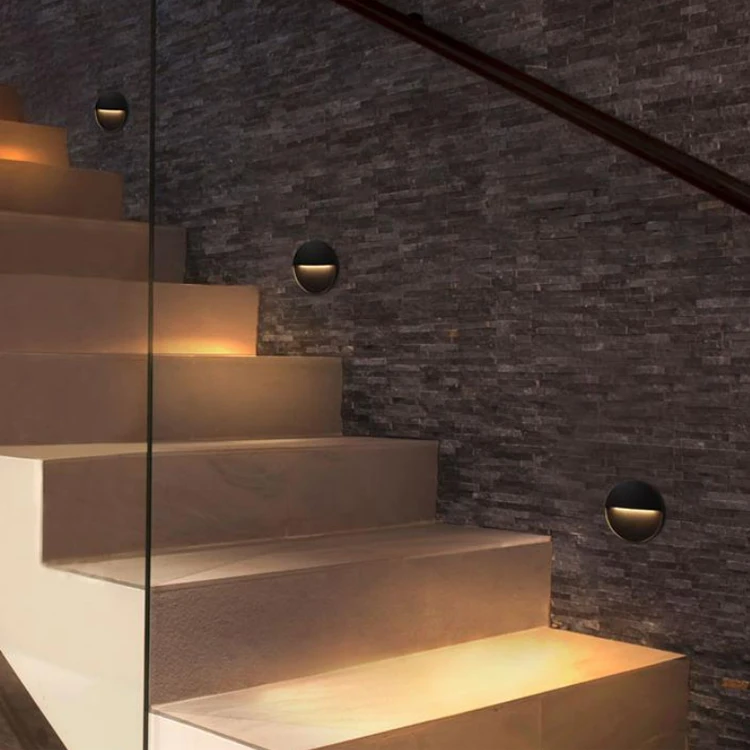 LNJAMI Indoor Outdoor IP65 Waterproof LED Spot Foot Stair Lighting For Out Door Wall Mount Step Lamp